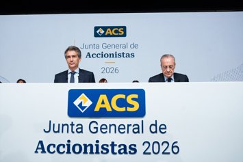 Florentino Pérez ensalza la evolución en bolsa de ACS
