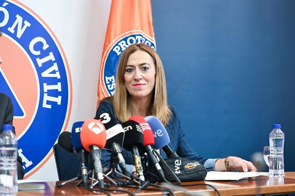 La secretaria general de Protección Civil y Emergencias del ministerio del Interior, Virginia Barcones, durante una rueda de prensa, a 7 de mayo de 2026, en Madrid (España).
