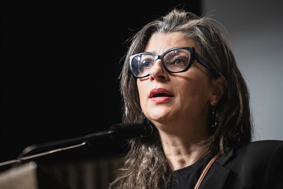 La relatora especial de Naciones Unidas para Palestina, Francesca Albanese,