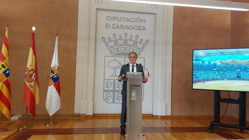 El presidente de la Diputación Provincial de Zaragoza (DPZ), Juan Antonio Sánchez Quero.