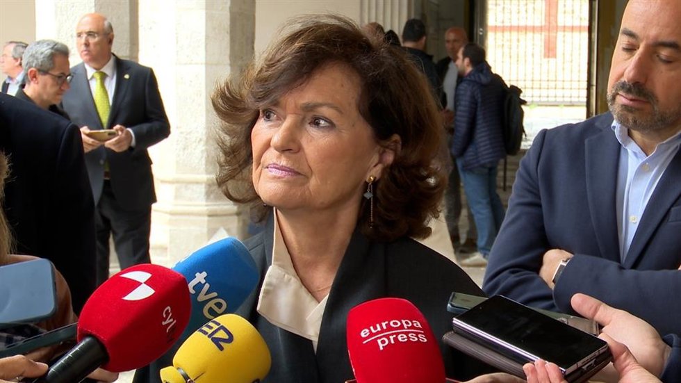 La presidenta del Consejo de Estado, Carmen Calvo.