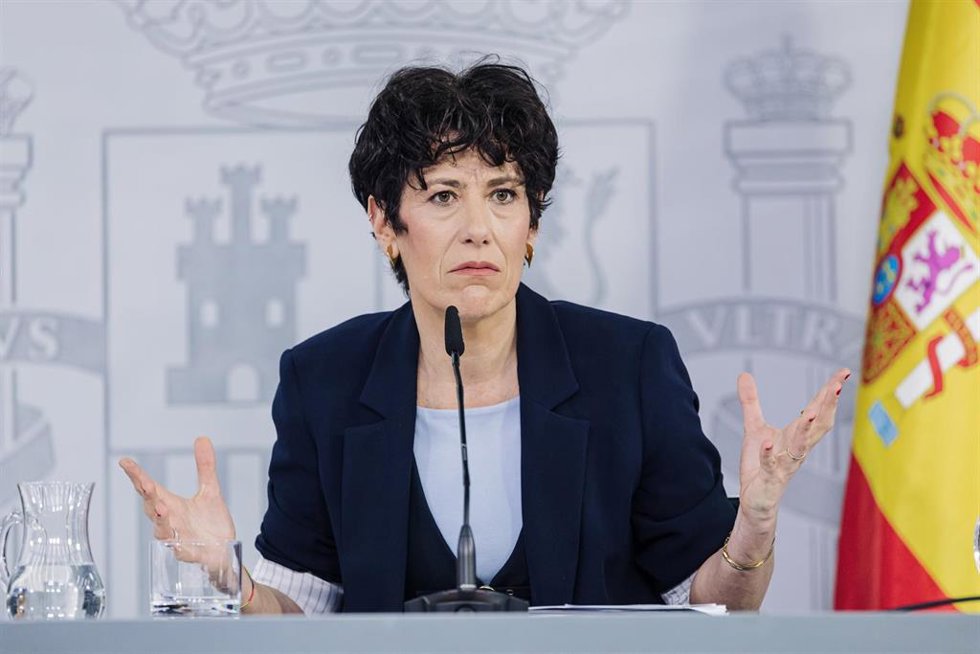 La ministra portavoz, Elma Saiz.