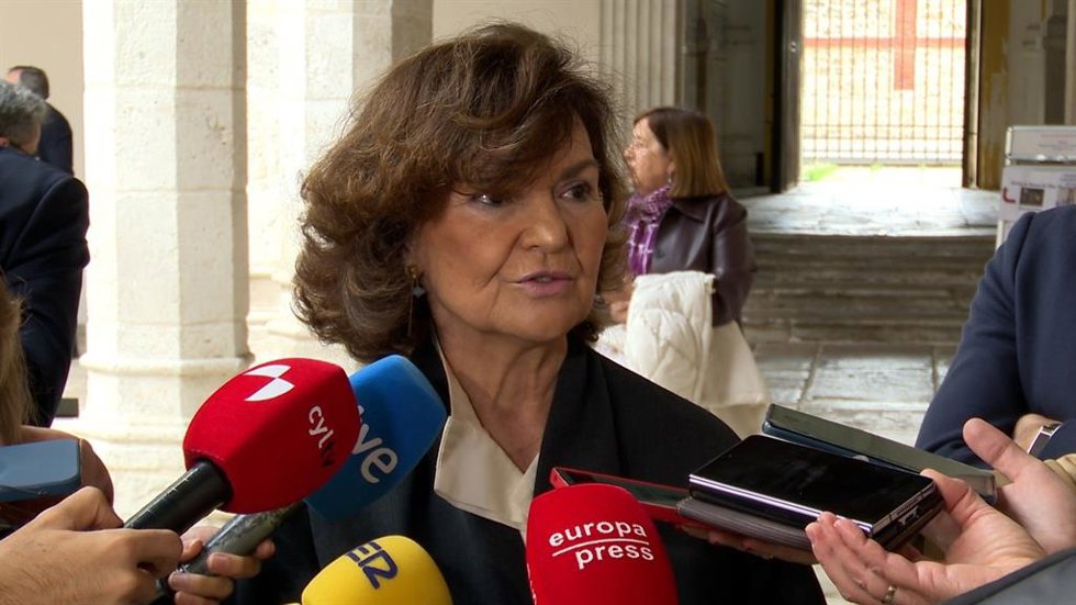La presidenta del Consejo de Estado, Carmen Calvo.