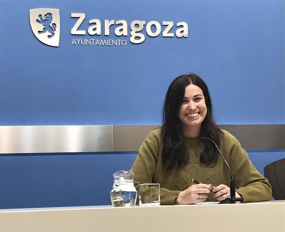 La consejera municipal de Medioambiente y Movilidad del Ayuntamiento de Zaragoza, Tatiana Gaudes,