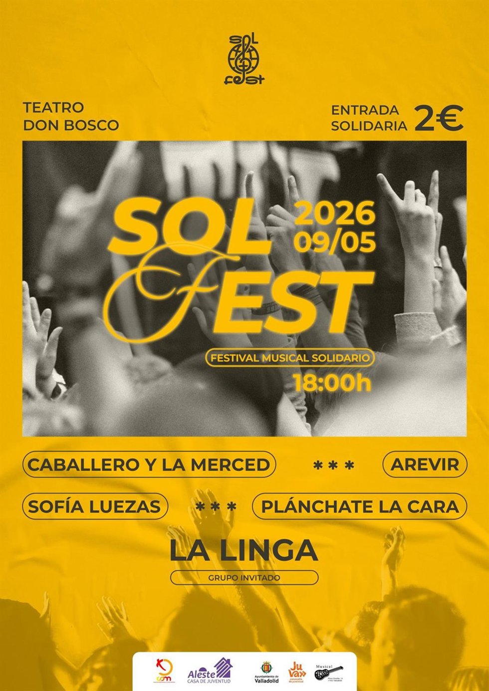 Cuatro grupos participarán en el Sol Fest de música solidaria que se celebrará este sábado en Valladolid