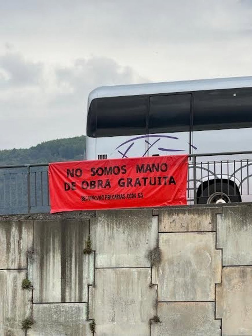 Pancarta de la campaña