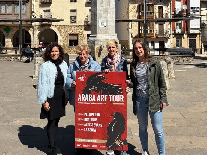 Bratakus, Alexis Evans, La Secta eta Pelo Perro izango dira Araba ARF Tour ekitaldian