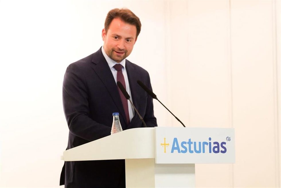 El presidente del Partido Popular, Álvaro Queipo
