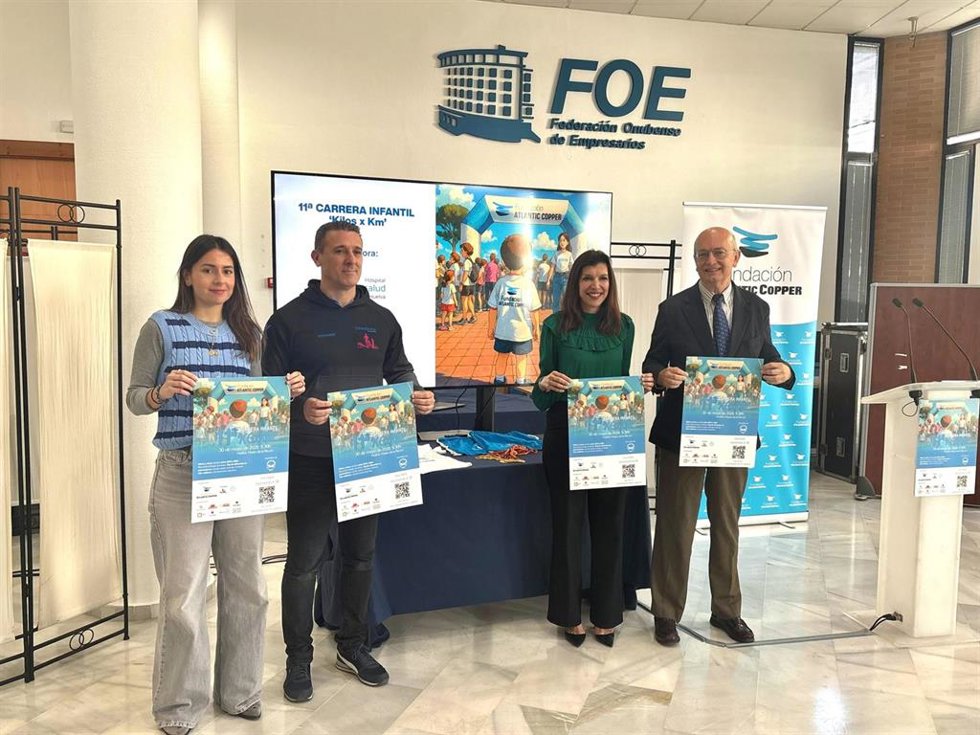 Huelva.- Fundación Atlantic Copper organiza la XI Carrera Infantil  'Kilos por KM' a beneficio del Banco de Alimentos