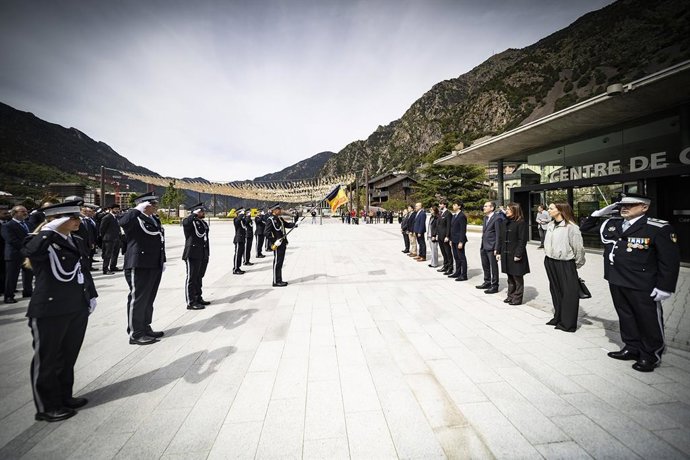 Acto de celebración del día de los agentes de circulación de Andorra