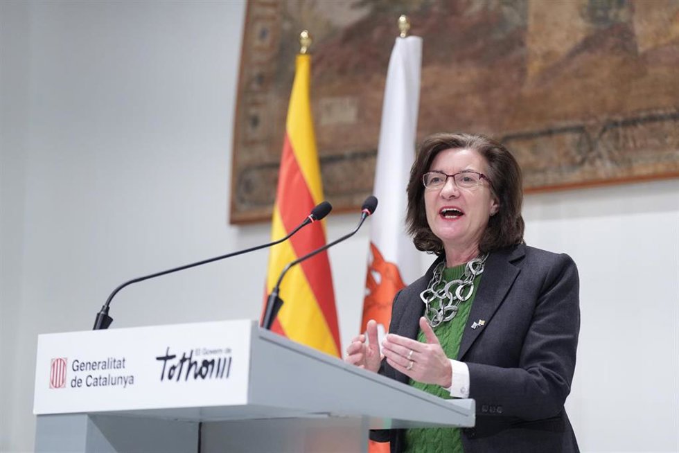 Archivo - La ministra principal de Gales, Eluned Morgan