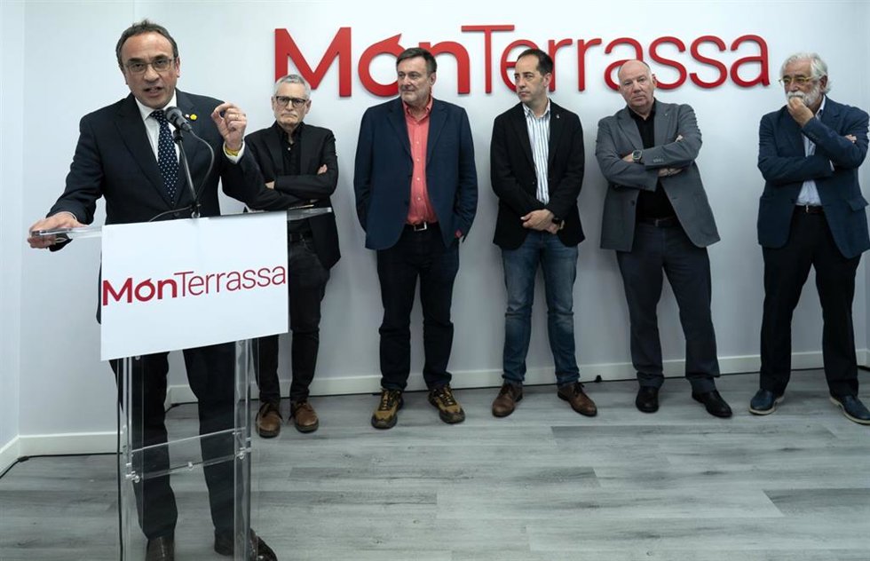 Josep Rull, Vicenç Batalla, Salvador Cot, Xavier Cardona, Marc Melillas y Vicenç Villatoro