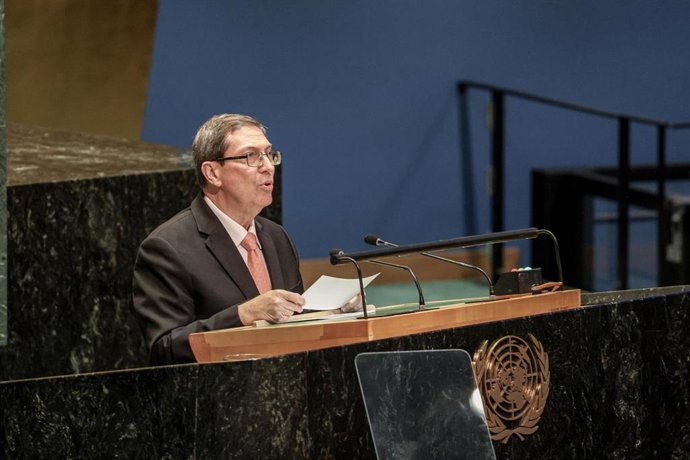 Archivo - El ministro de Exteriores de Cuba, Bruno Rodríguez