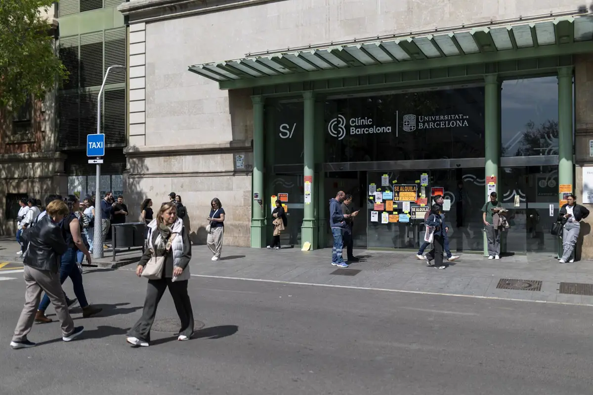 Entrada del Hospital Clínic de Barcelona