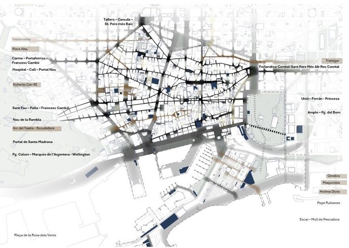 Mapa de Ciutat Vella