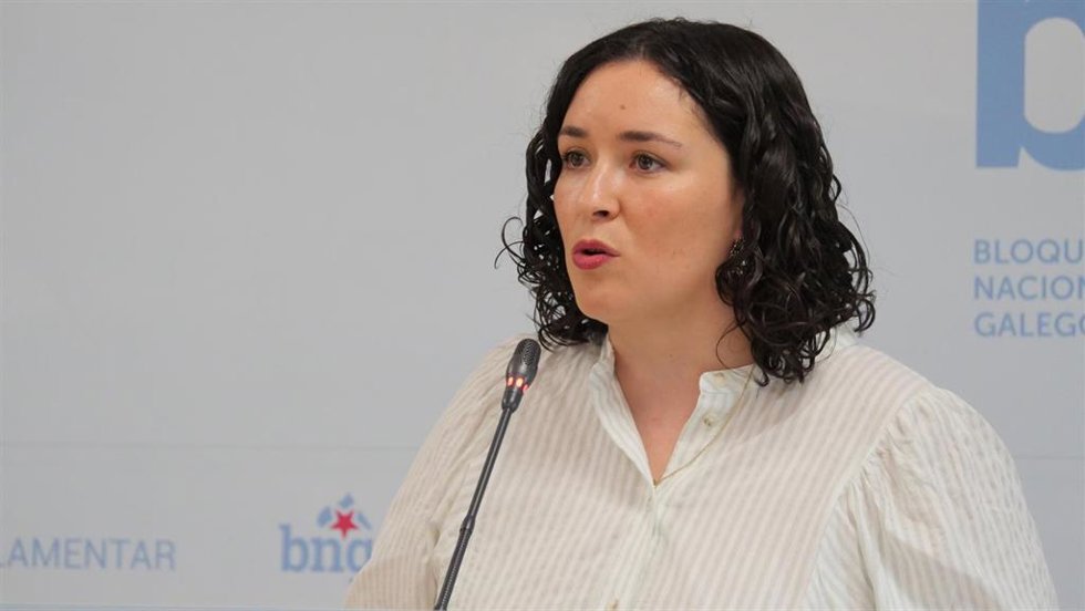 Archivo - La diputada del BNG Saleta Chao.