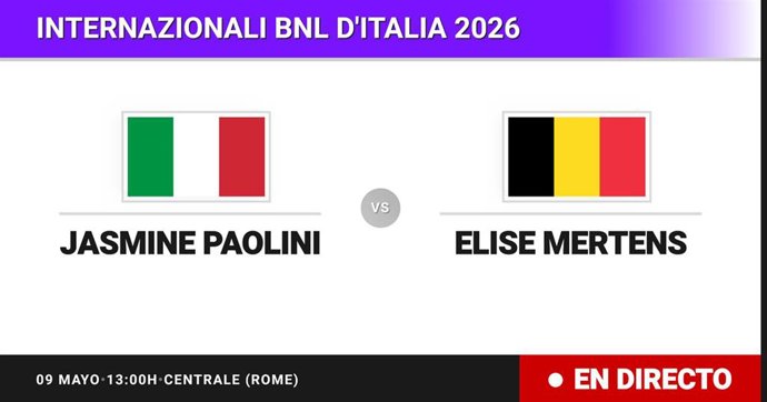 Jasmine Paolini - Elise Mertens: resumen y estadísticas del partido de Dieciseisavos de final de Internazionali BNL d'Italia