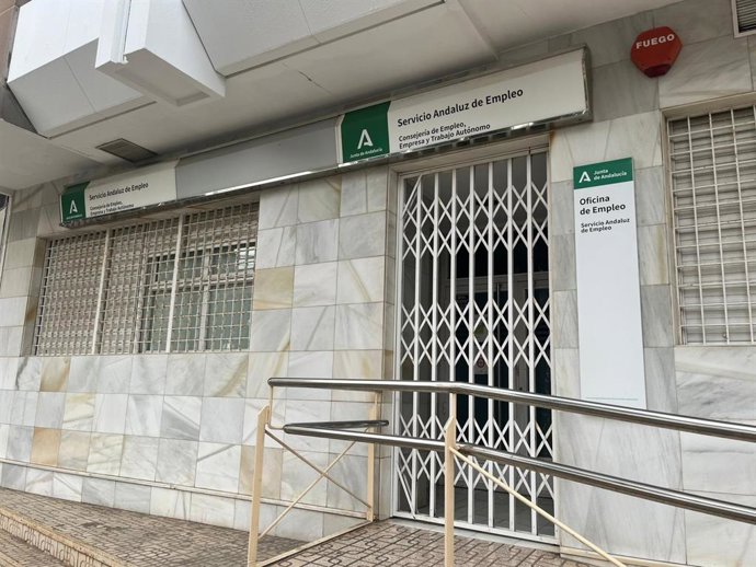 Actual oficina del SAE en el Centro de Empleo de Almadrabillas, en Almería.