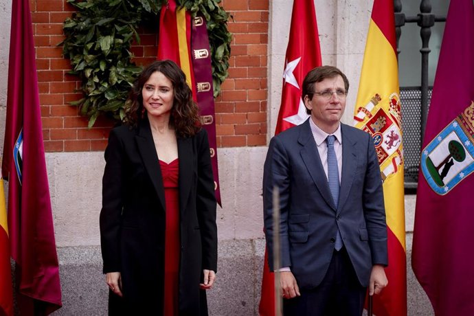La presidenta de la Comunidad de Madrid, Isabel Díaz Ayuso, y el alcalde de Madrid, José Luis Martínez Almeida.