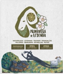 Archivo - Cartel del programa La Primavera de Leyenda 2026 que se celebra en la comarca de las Hurdes.