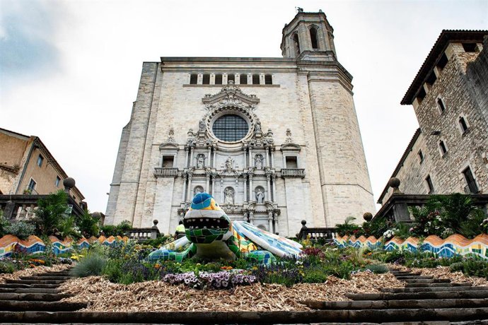 Festival 'Temps de Flors 2026', en el casco histórico de la ciudad, a 9 de mayo de 2026, en Girona, Catalunya, (España). Girona se convierte en un gran jardín durante la 71 fiesta 'Temps de Flors', una cita que tiene lugar del 9 al 17 de mayo. 