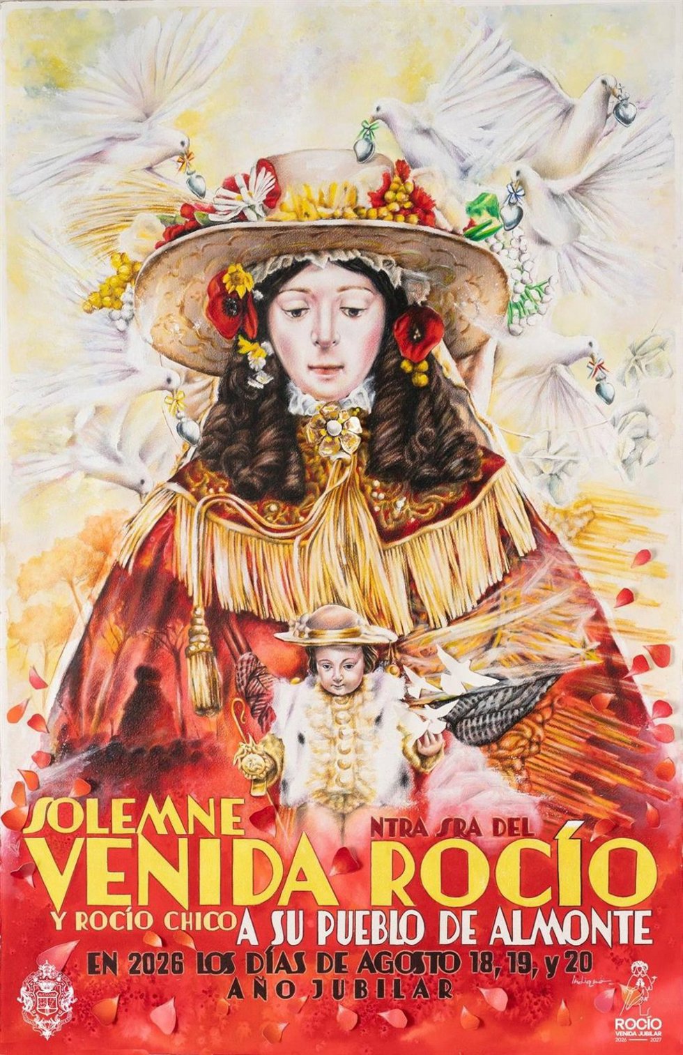 Cartel de la Venida de la Virgen del Rocío 2026.