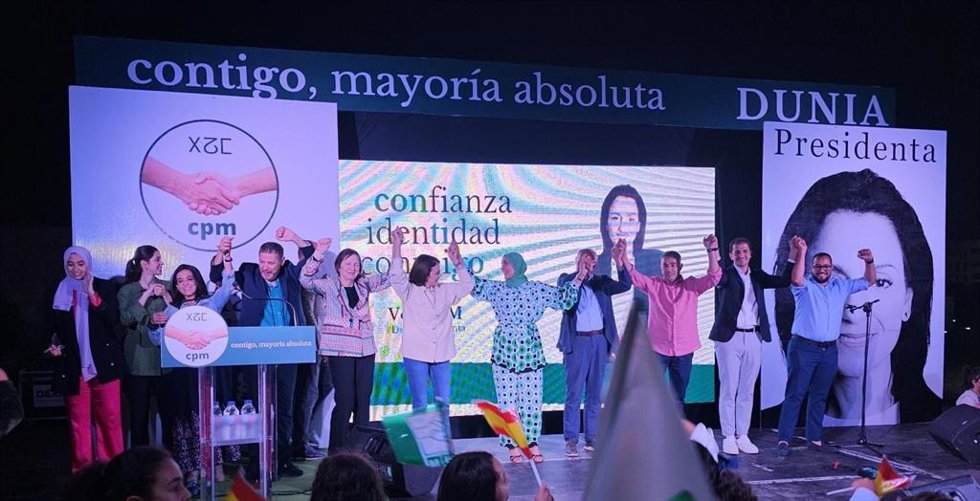 Acto de campaña de CPM en las elecciones municipales y autonomicas de mayo de 2023.