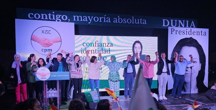 Acto de campaña de CPM en las elecciones municipales y autonomicas de mayo de 2023.