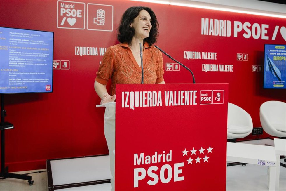 La secretaria de Organización del PSOE-M, Pilar Sánchez Acera