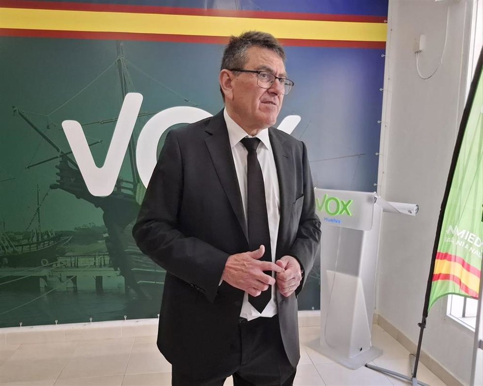 El cabeza de lista de Vox al 17M por Huelva, Rafael Segovia.