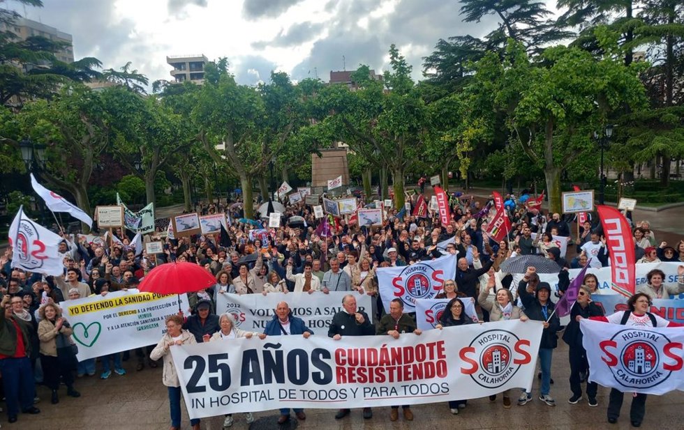 La Rioja Baja lleva a Logroño sus reivindicaciones ante "la crítica situación" del hospital de Calahorra; "Languidece"