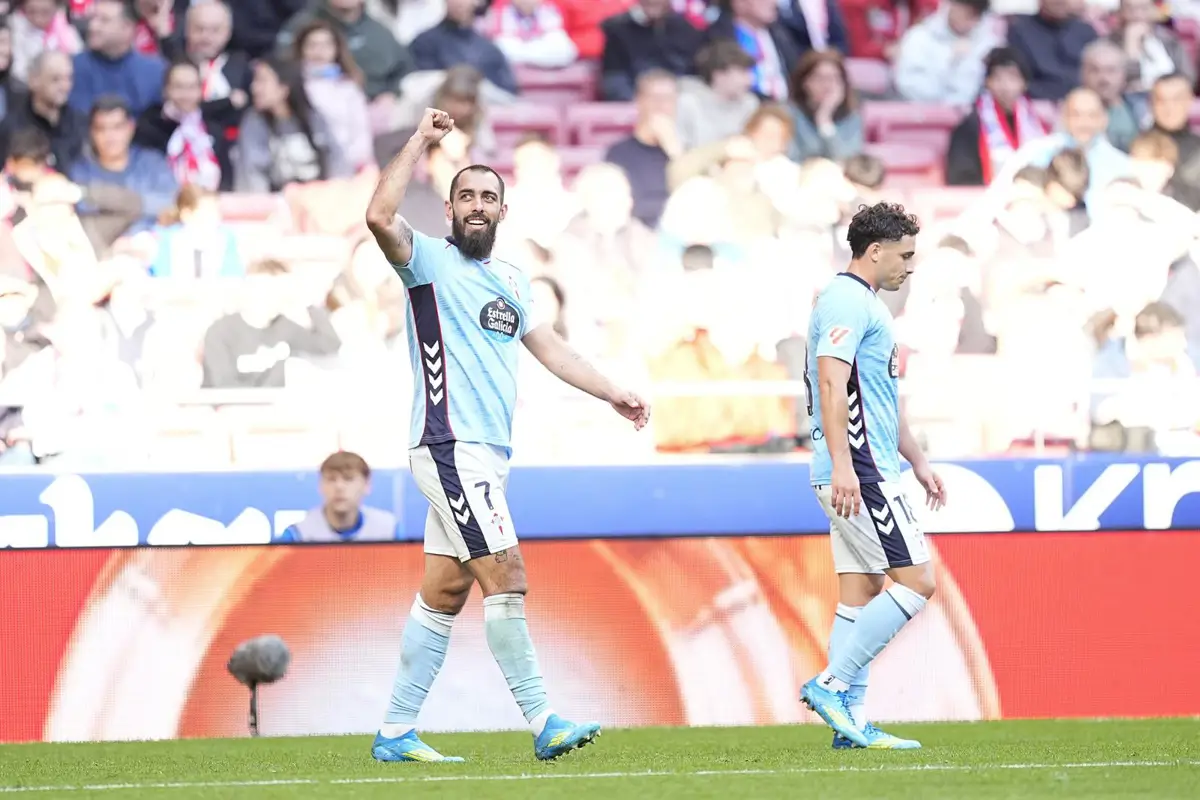 Borja Iglesias celebra un gol con el Celta de Vigo. - Oscar J. Barroso / AFP7