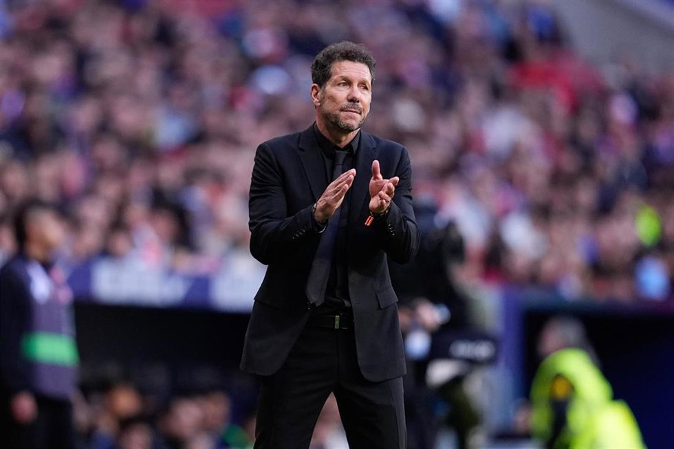 Diego Pablo Simeone, entrenador del Atlético de Madrid.