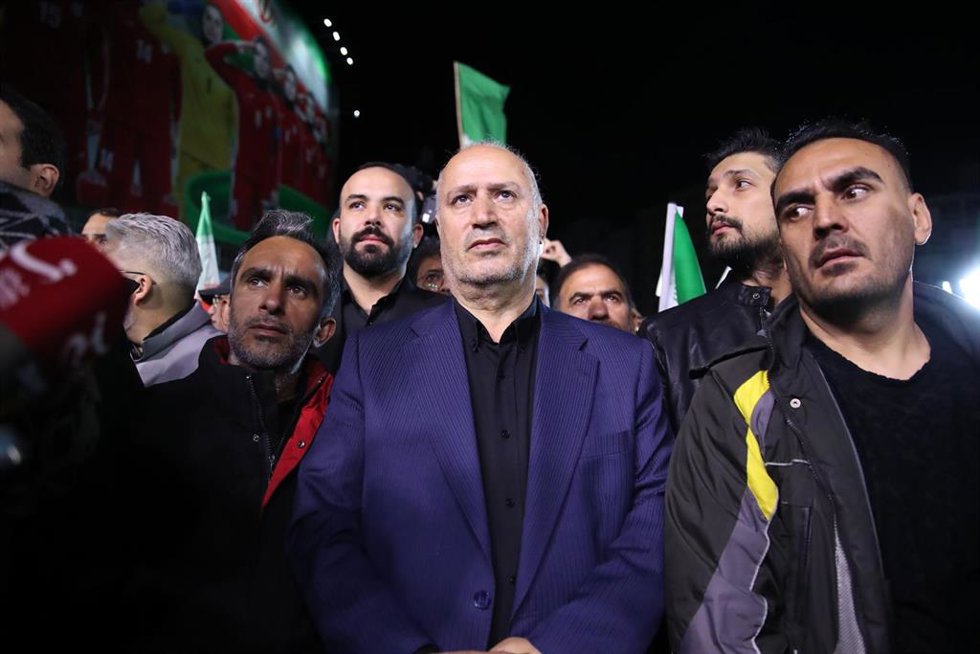 Archivo - El presidente de la Federación de Fútbol de Irán, Mehdi Taj