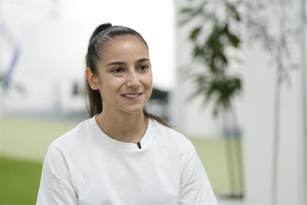 Archivo - Adriana Cerezo, taekwondista española, en una entrevista a Europa Press. 
