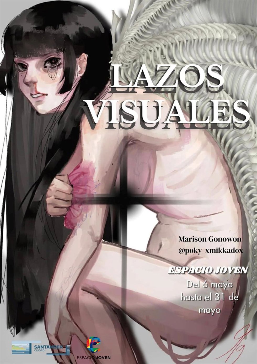 Espacio Joven acoge este mes una muestra de la ilustradora Poky en la que explora la belleza de lo inquietante