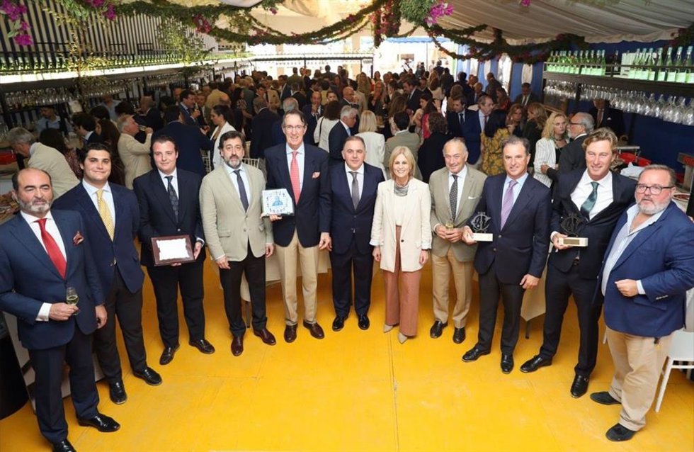 La alcaldesa de Jerez de la Frontera (Cádiz), María José García-Pelayo, en la entrega de la tercera edición de los Premios Taurinos del Casino Jerezano.