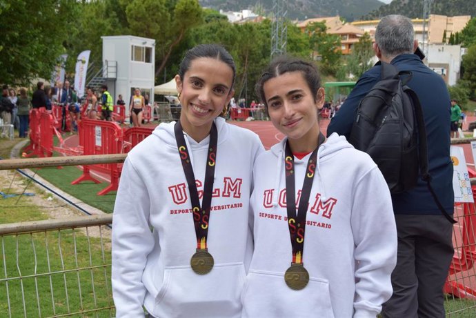 Las estudiantes de la UCLM Silvia López y Ana Gálvez se proclaman campeonas de España en los universitarios de atletismo