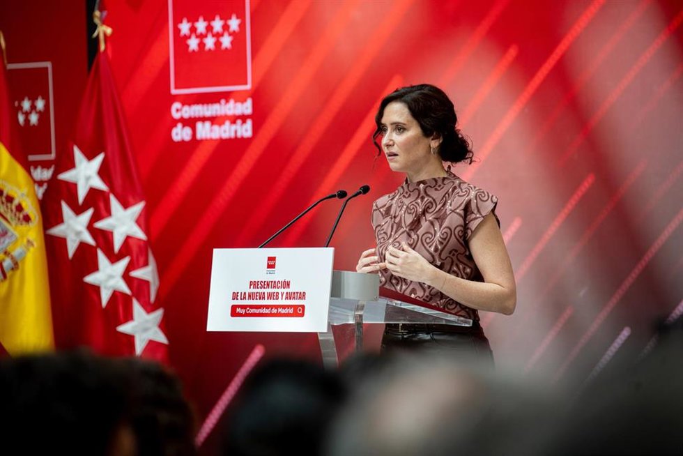 La presidenta de la Comunidad de Madrid, Isabel Díaz Ayuso.