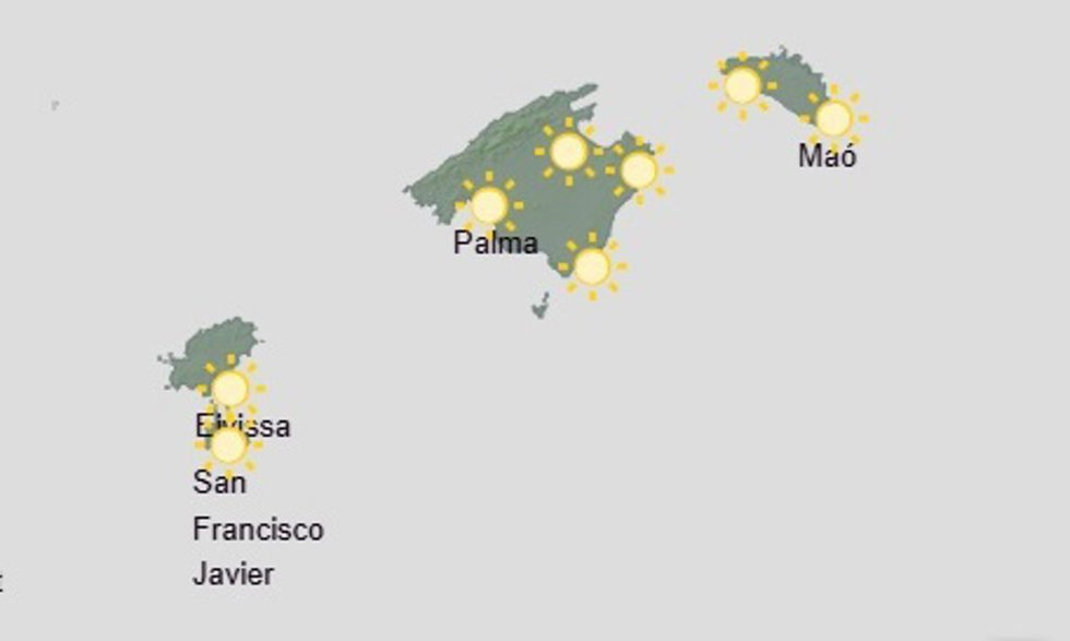 El tiempo hoy, lunes 11 de mayo, en Baleares.
