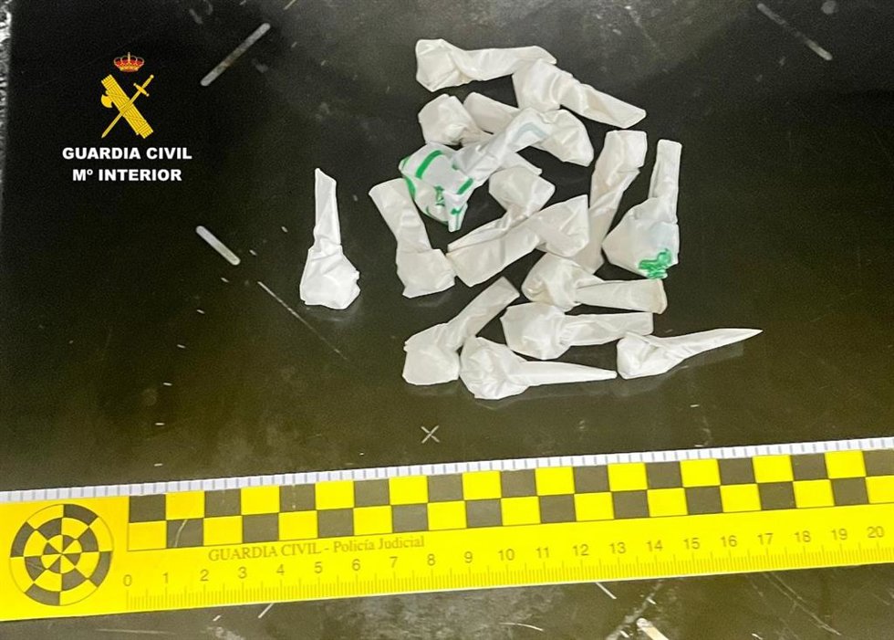Dosis intervenidas en O Barco de Valdeorras.