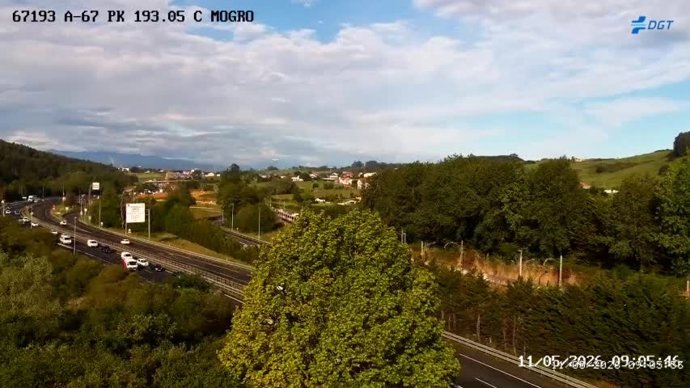 Cámara de la DGT en la zona del accidente