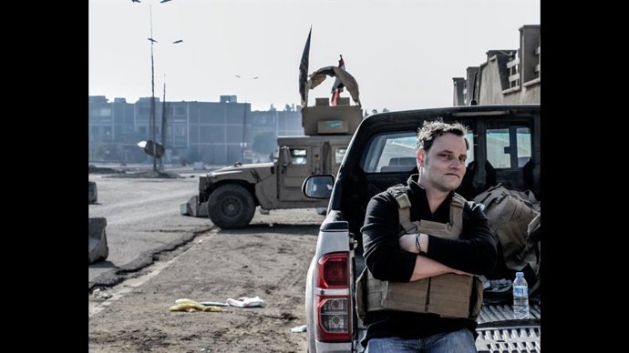 El reportero Toby Muse