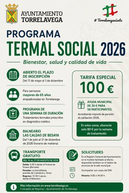 Cartel del Programa Termal Social 2026