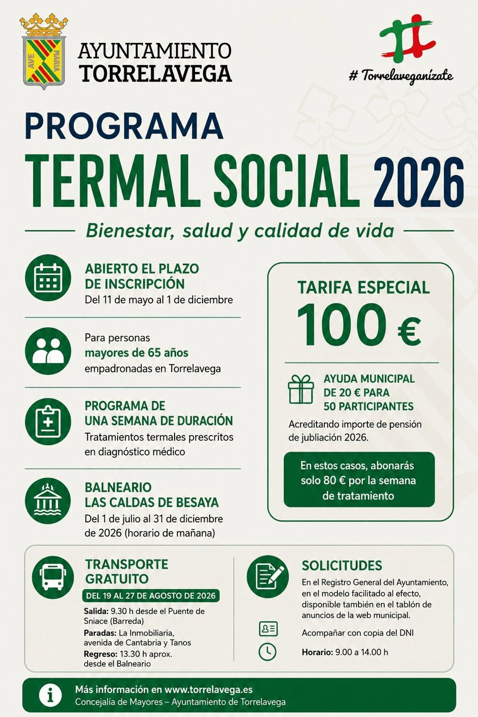 Cartel del Programa Termal Social 2026