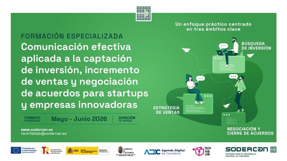 Cartel formación en comunicación.