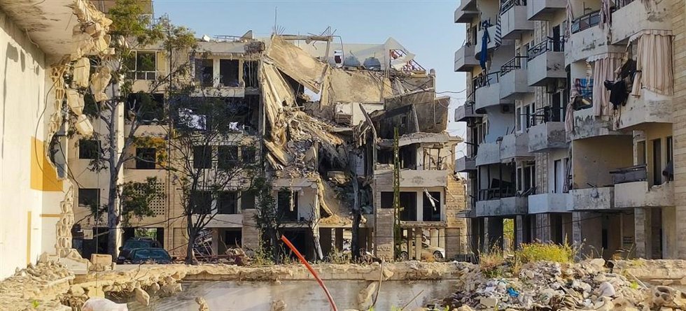 Edificio destruido tras un bombardeo del Ejército de Israel contra la ciudad de Tiro, en Líbano (archivo)