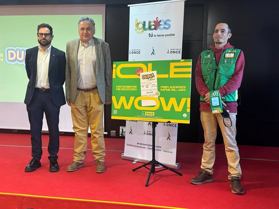 La ONCE despliega su nuevo sorteo 'Dupla' en C-LM tras repartir el pasado año 46,9 millones de euros en la región