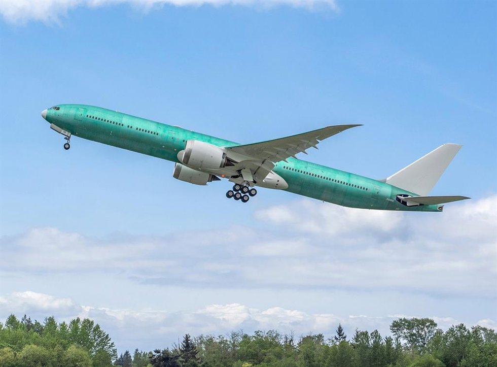 Boeing acumula más de 4.700 horas de vuelo de prueba del 777-9 y suma 620 pedidos de la familia 777X.