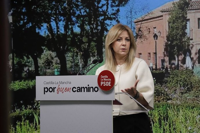 La portavoz del Grupo Socialista en las Cortes de Castilla-La Mancha, Ana Isabel Abengózar.